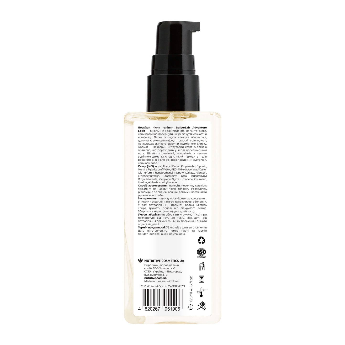 BarberLab Adventure Spirit Aftershave Lotion