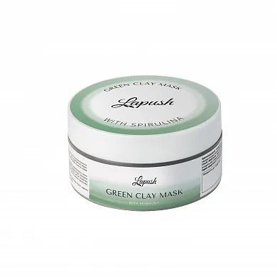 Глиняна маска із зеленою глиною та спіруліною від Lapush
