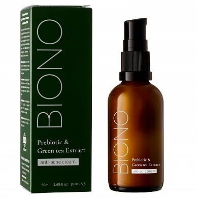 Крем анти-акне для обличчя з пребіотиками та екстрактом зеленого чаю
