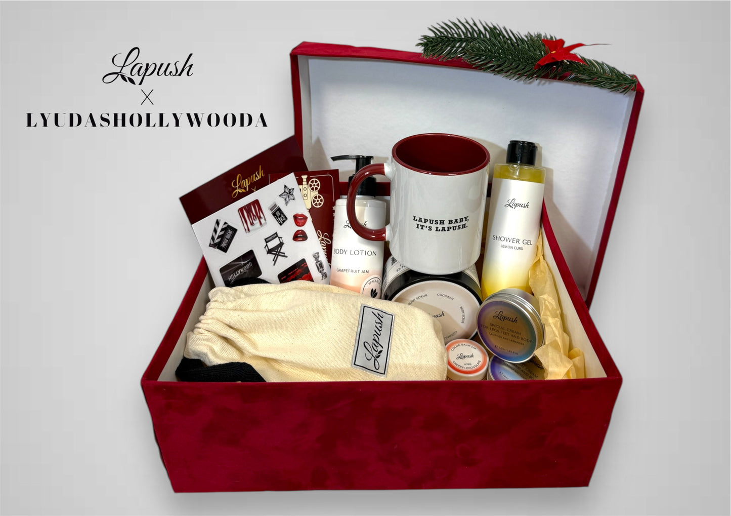 Лімітований новорічний подарунок «Golden Holiday by LYUDASHOLLYWOODA» Lapush x LYUDASHOLLYWOODA - Nutritive Cosmetics