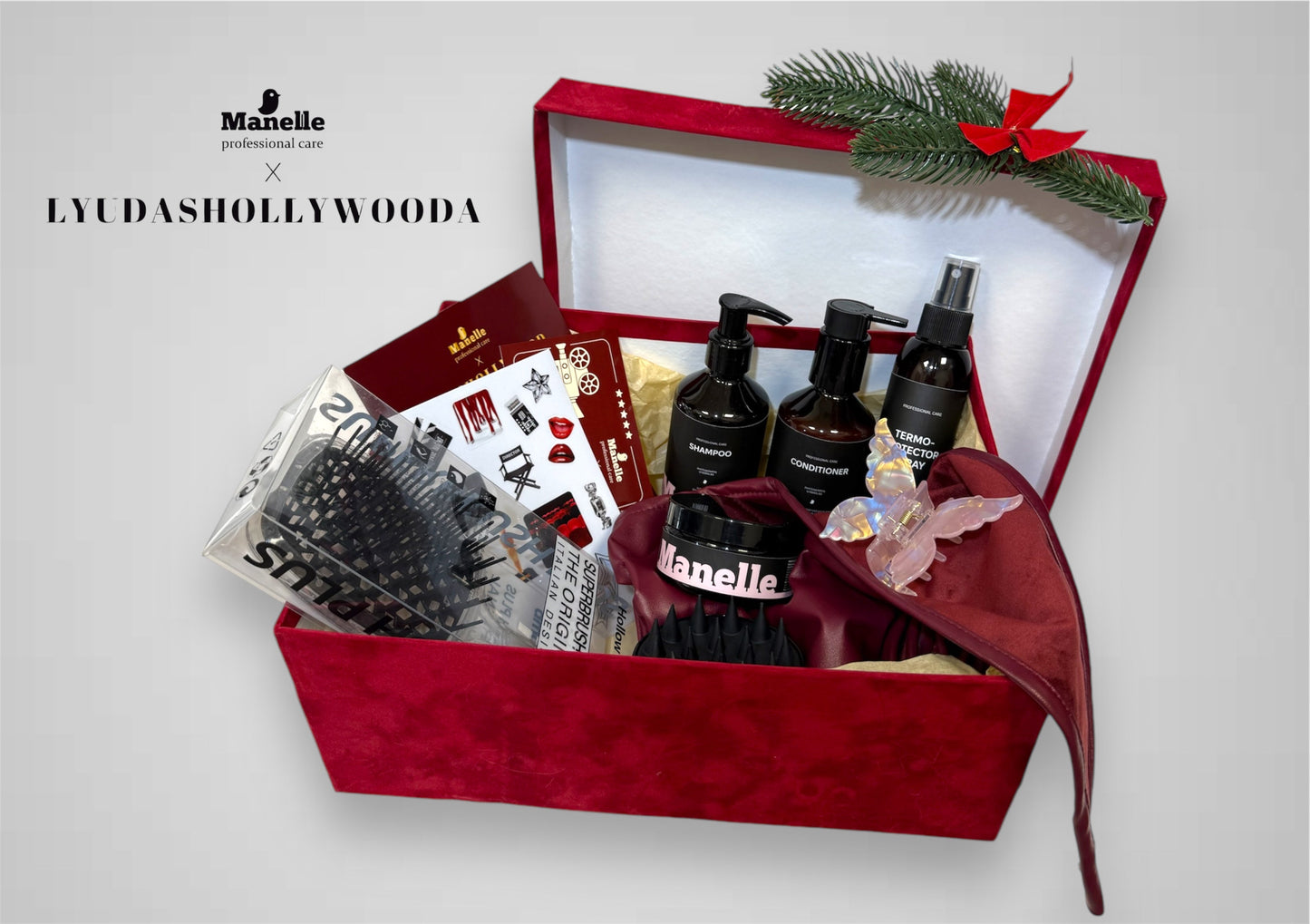 Лімітований новорічний подарунок «Golden Holiday by LYUDASHOLLYWOODA» Manelle x LYUDASHOLLYWOODA - Nutritive Cosmetics