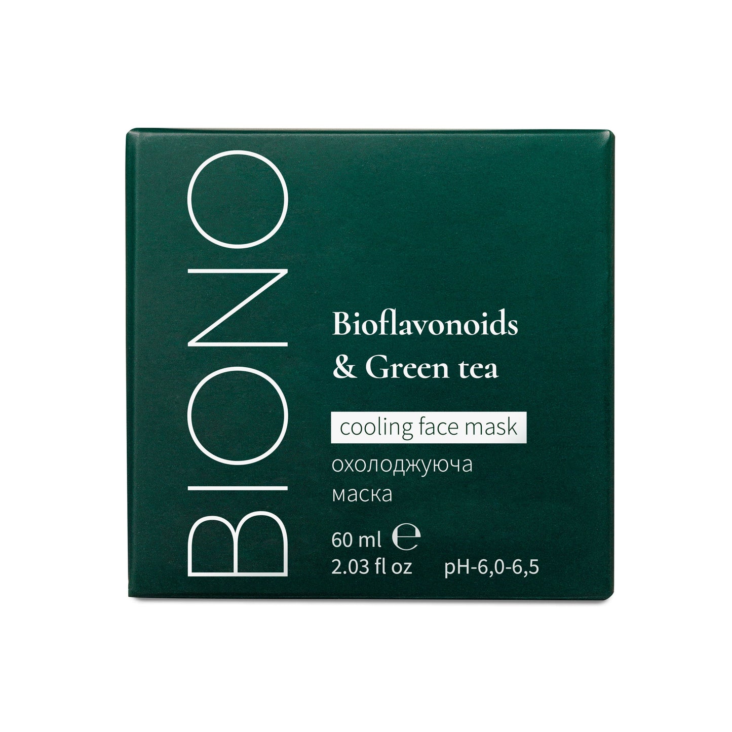 Охолоджуюча маска «Bioflavonoids & Green tea» BIONO