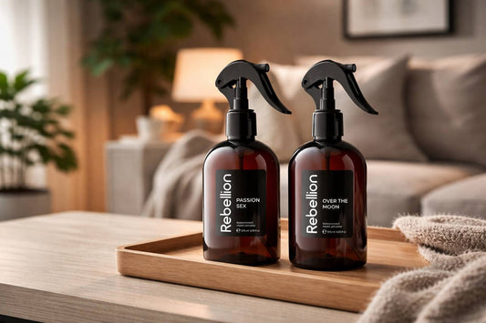 Нові ароматичні спреї для дому Rebellion: Over the moon та Passion sex - Nutritive Cosmetics