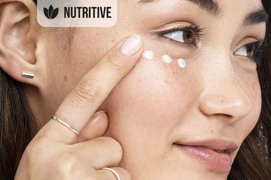 Як наносити крем навколо очей? Схема нанесення - Nutritive Cosmetics